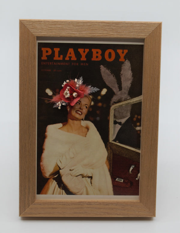 Cadre floral - playboy/rouge